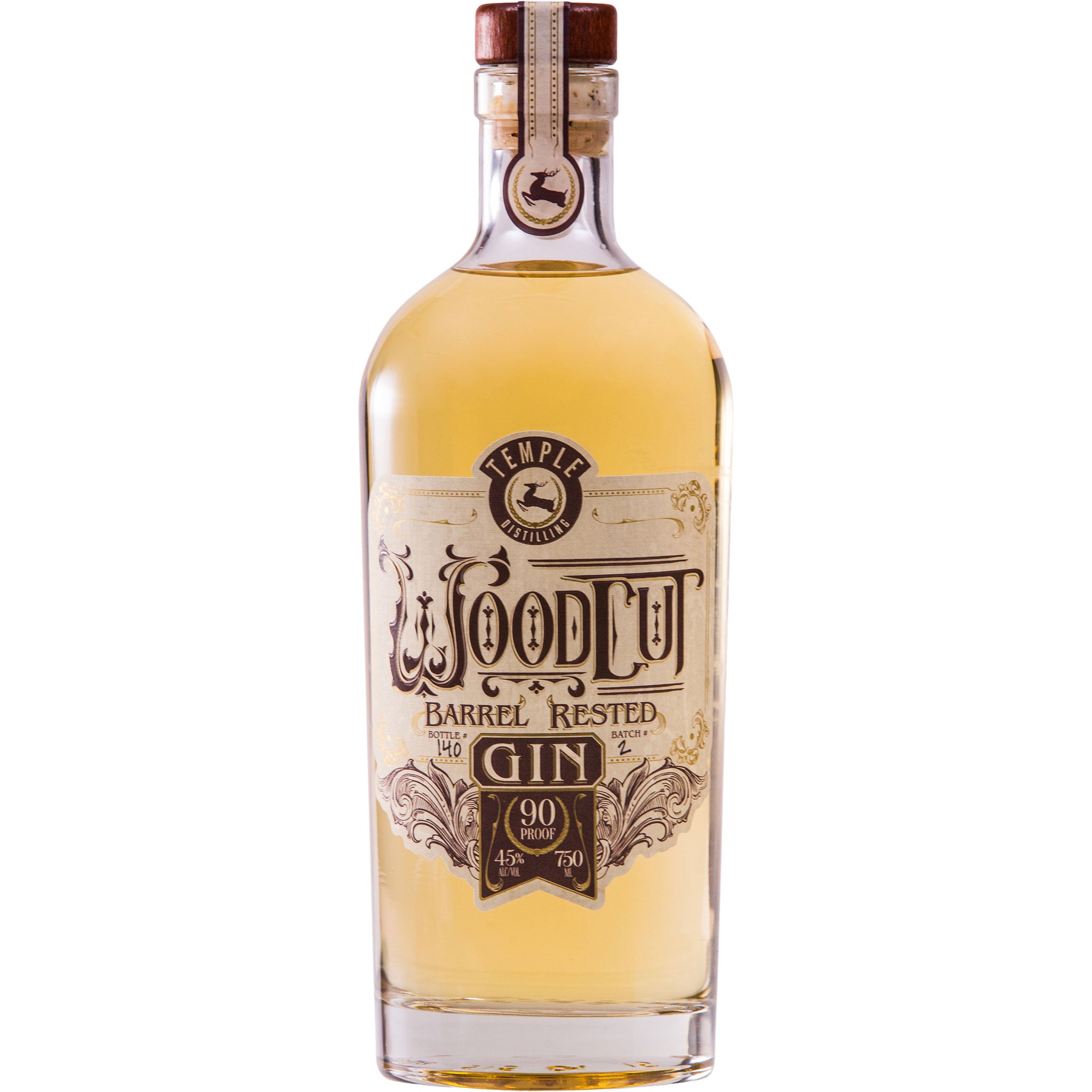 Barrel Temple Company - Woodcut Distilling Gin Rested
